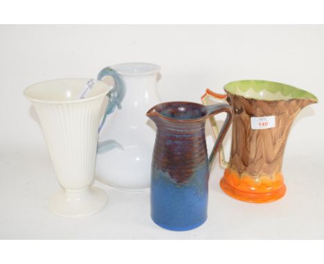 FOUR CERAMIC JUGS, ONE BY MYOTT &amp; SON