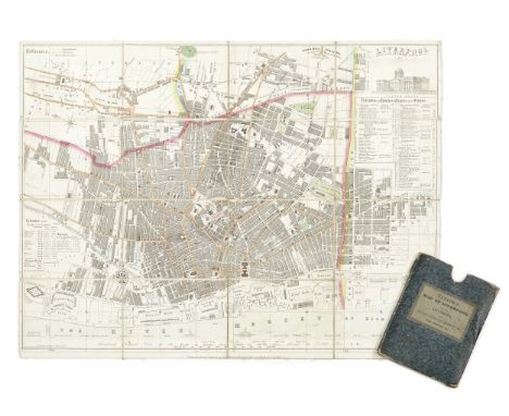 LIVERPOOLTAYLOR (THOMAS) Liverpool from an Actual Survey Made in the Year 1833,  hand-coloured engraved map, with inset view 