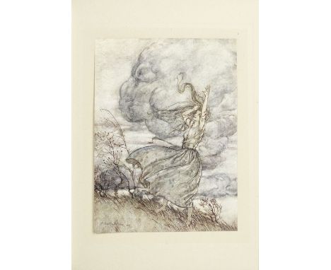 RACKHAM (ARTHUR)BROTHERS GRIMM. Little Brother &amp; Little Sister and Other Stories,  12 tipped-in colour plates, jacket ton