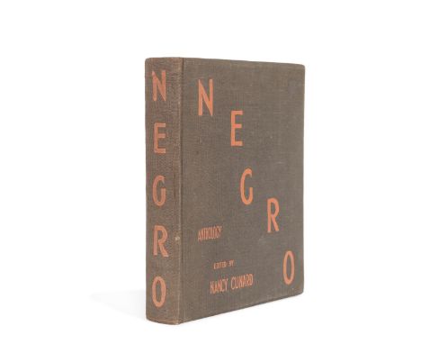 CUNARD (NANCY, EDITOR)Negro Anthology... 1931-1933, FIRST EDITION,  numerous photographic illustrations throughout, lacks the