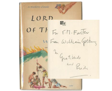 [FORSTER (E.M.)]GOLDING (WILLIAM) Lord the Flies... Introduction by E.M. Forster, AUTHOR'S PRESENTATION COPY TO E.M. FORSTER,