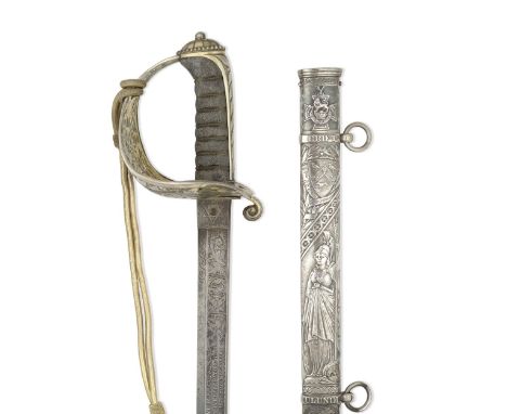 SWORD OF HONOUR - JOHN CHARD V.C. R.E.The cased silver-mounted Sword of Honour, presented to John Chard V.C., R.E., by the in