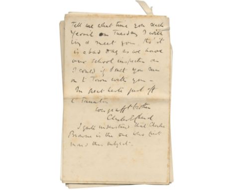 JOHN CHARD - RORKE'S DRIFT, SOMERSET AND FAMILYA small archive of material relating to John Chard V.C.'s career and family, i
