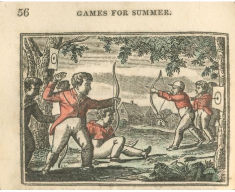 JUVENILE GAMESJuvenile Games, for the Four Seasons,  woodcut frontispiece, title vignette and 14 illustrations, some partly h