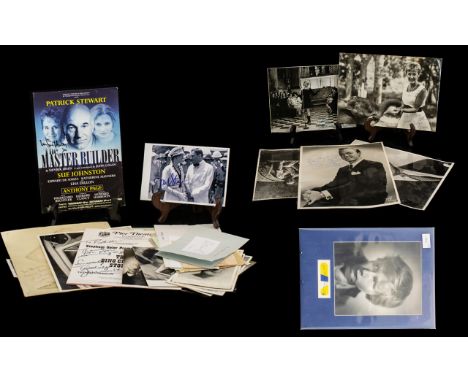 Collection of Vintage Autographs including Rare John Howard Davies child actor and later Head of BBC comedy, Meryl Streep, Su