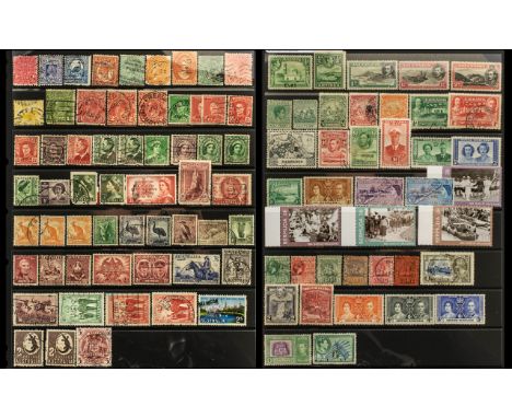 British Commonwealth Stamps - in two ring binders on hagners. Includes lots of mint, part omni buses, a few presentation pack