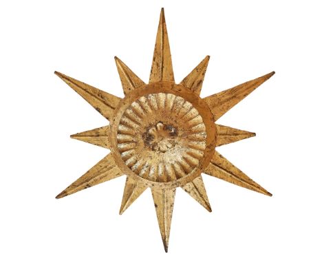 OLIVER MESSEL (1904-1978) CEILING LIGHT, CIRCA 1960 gilded metal(63cm diameter, 30cm high)Footnote: Note: A similar fitting b