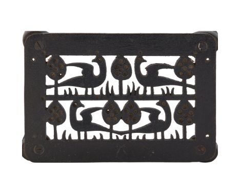 C. F. A. VOYSEY (1857-1941), POSSIBLY MANUFACTURED BY COMYN CHING &amp; CO., IPSWICH OR T. ELSLEY &amp; CO. cast iron(grille1