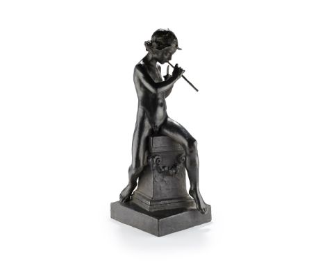 FREDERICK WILLIAM POMEROY (1856-1924) PAN, 1888 patinated metal, signed and dated F.W. POMEROY/ 1888(55cm high)Provenance: Th