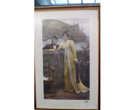 Large framed print, signed Leighton 