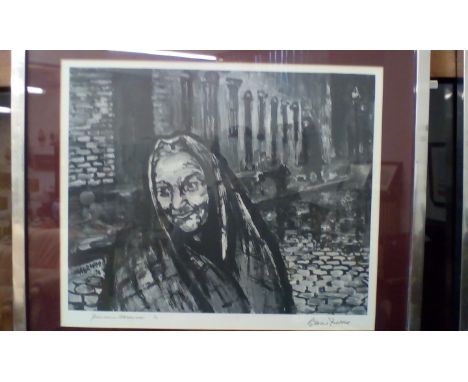 Limited edition Lawrence Isherwood print signed by Gracie Fields