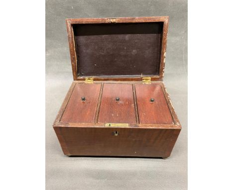 An antique tea caddy