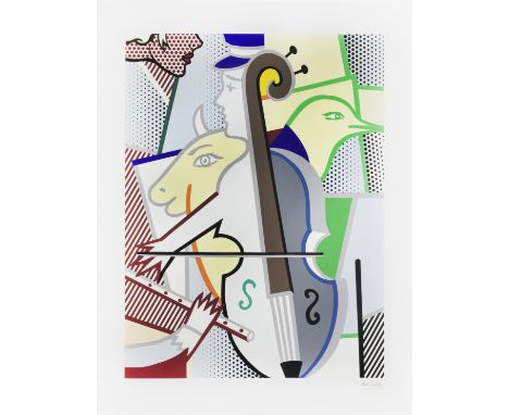 Roy Lichtenstein (1923-1997)Cubist Cello  (Corlett 311) Screenprint in colours, 1997, on Somerset textured paper, signed by D