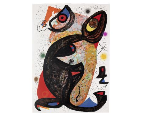Joan Miró (1893-1983)Onésime (Mourlot 1075) Lithograph in colours, 1975, on Arches wove paper, signed and inscribed XIII/XV, 