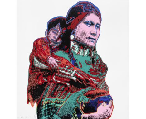 ANDY WARHOL (1928-1987)Mother and Child, from Cowboys and Indians (Feldman &amp; Schellmann 383) Screenprint in colours, 1986