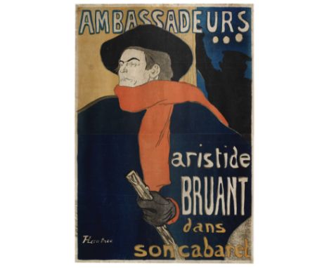 Henri de Toulouse-Lautrec (1864-1901)Ambassadeurs: Aristide Bruant (Delteil 343; Adriani 3; Wittrock P4) Lithograph in colour