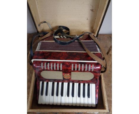 A Laborem piano accordion in case 