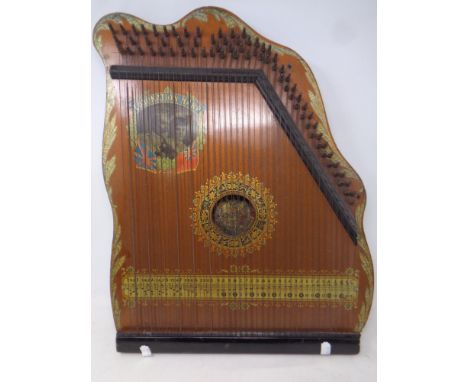A vintage Coronation harp 