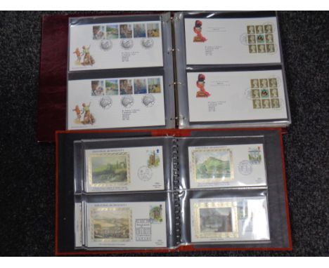 Two albums of Royal Mail and Benham first day covers 