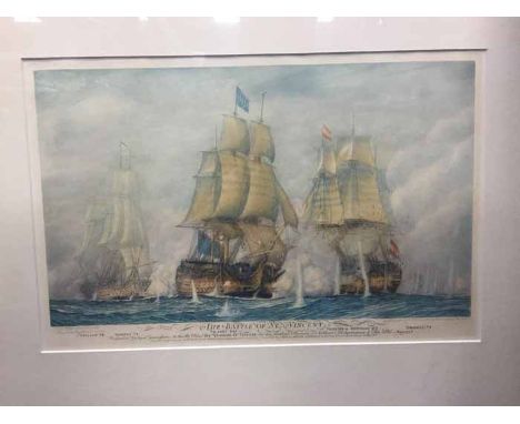 PRINT OF 'THE BATTLE OF ST. VINCENT' BY HAROLD WYLLIE