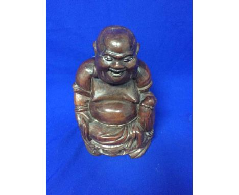 CHINESE WOODEN BUDDHA STATUE