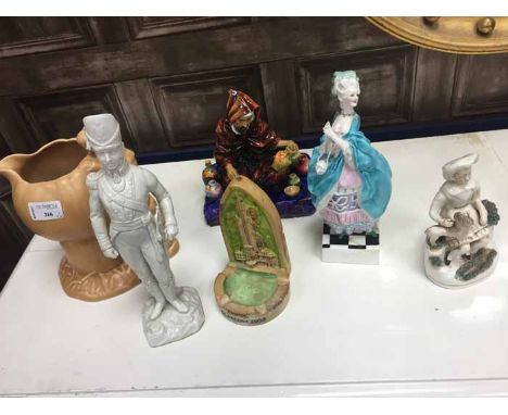 LOT OF MIXED CERAMIC FIGURESincluding Doulton, Staffordshire etc    CONDITION REPORT:  many pieces with damages