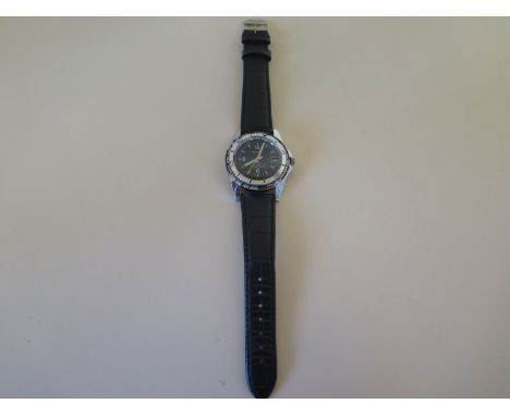 A gentleman's Cardinal Rallye GT automatic wristwatch with Arabic numerals to 12, 6 & 9 o'clock baton markers to rest, date a