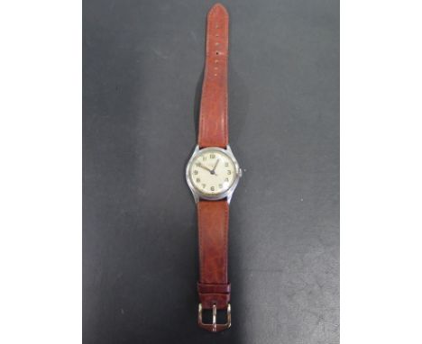 A vintage Longines stainless steel manual wind gents wristwatch - Width 37mm including button - working in the saleroom - gen
