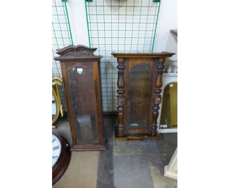 Two Vienna clock cases