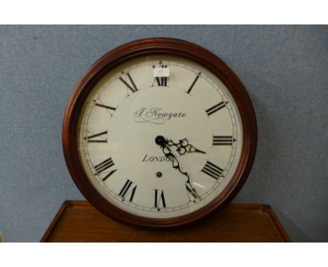 A large circular wall clock
