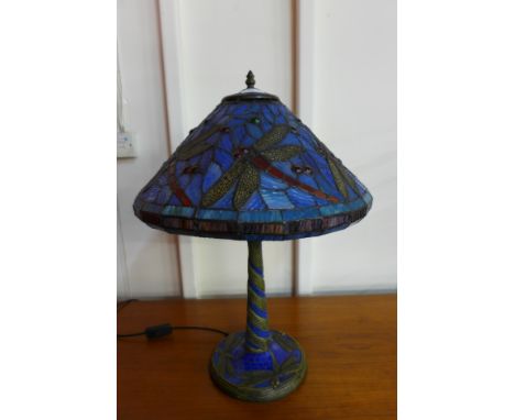 A Tiffany style table lamp