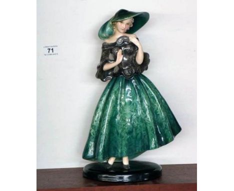 Austrian Goldscheider Clare Weiss 'Masquerade Ball Lady' circa 1935, model 7691