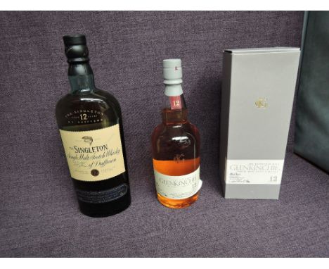 Two bottles of Single Malt Scotch Whisky, Glen Kinchie 12 Year old 43% vol, 70cl, in card box and The Singleton 12 Year Old, 