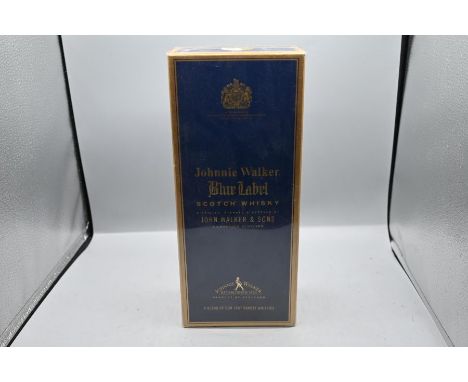 Boxed bottle of Johnnie Walker Blue Label Scotch Whisky 43% vol 75cl