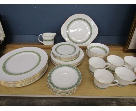 Royal Doulton 'Rondelay' part dinner service comprising 6 cups and saucers, 6 side plates, 6 desert/breakfast plates, milk ju