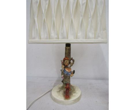 A vintage Goebel ceramic base lamp