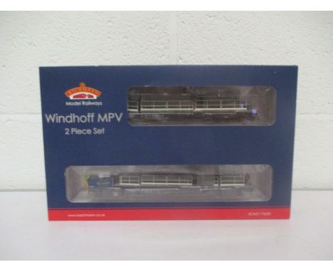 A boxed Bachmann OO gauge Windhoff MPV Network Rail 2 piece set