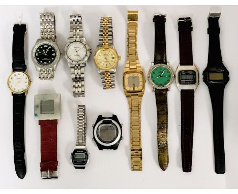 A collection of various watches including Henderson Sinclair, Casio, Timex etc.