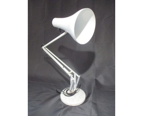 A vintage white anglepoise lamp by Anglepoise Lighting Ltd (Redditch)