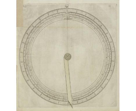 Dudley (Robert). An album of engraved volvelles, engravings and charts, pub. Florence, c.1646, engraved double page title for