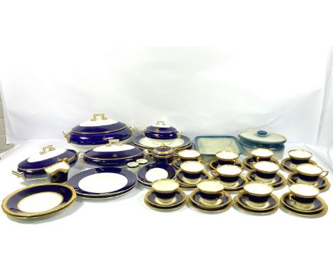 A large assortment of ceramics, including a part dinner service, Royal Worcester "Diana Pattern" with various covered vegetab
