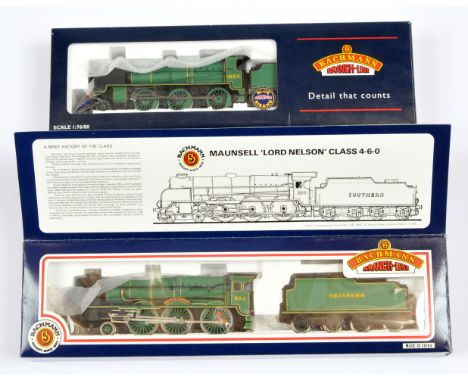 Bachmann Pair of Southern Steam Locomotives. Comprising 31-401 4-6-0 SR Green 864 "Sir Martin Frobisher"; 32-155 2-6-0 SR Gre