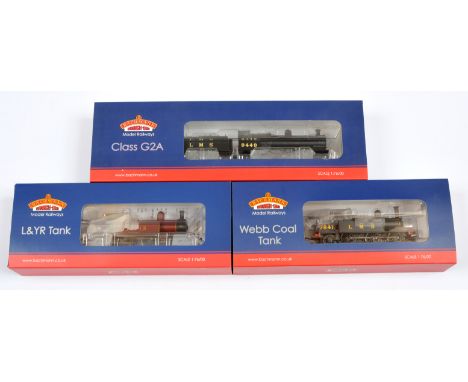 Bachmann Group of 3x Steam Locomotives. Comprising 31-476 0-6-0 LMS Black 9449 Class G2 Loco &amp; Tender; 31-168 2-4-2 L&amp