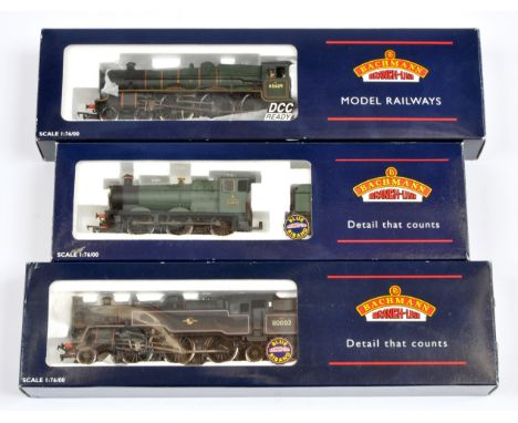 Bachmann Group of 3x Steam Locomotives. Comprising 31-176Y 4-6-0 BR Green 45609 "Gilbert &amp; Ellis Islands", comes with det
