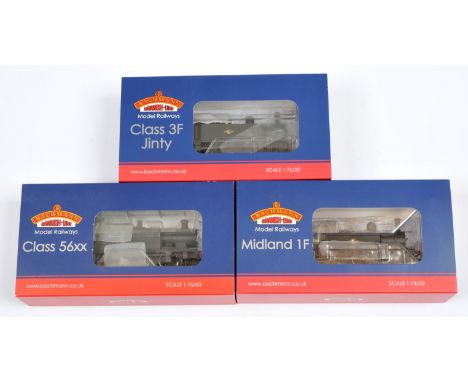Bachmann 00 Gauge group of BR Black Tank Locomotives consisting of 32-082 0-6-2 Class 56XX Weathered No.5639, 32-235 0-6-0 Cl