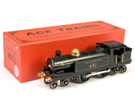 ACE 0 Gauge Modern Issue 4-4-4 Tank Loco Southern lined black No.E492, 3-rail electric. Light marks to Side running plate oth