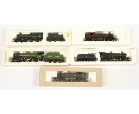 Airfix, Mainline &amp; Bachmann group of unboxed Steam Locomotives. To include Mainline 4-6-0 Loco and Tender British Railway