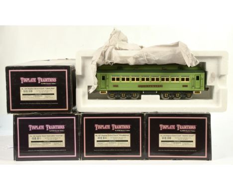 MTH (Mikes Train House) Standard Gauge group of Stephen Girard Coaches consisting of Ref: 10-1068-1 'Liberty Bell', Ref: 10-1