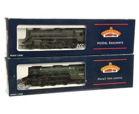 Bachmann 00 Gauge pair of BR Steam outline Locomotives consisting of 32-507 4-6-0 Loco &amp; Tender Weathered Black Standard 
