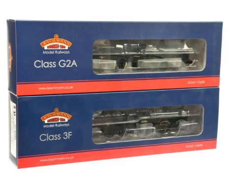 Bachmann 00 Gauge pair of BR Steam outline Locomotives consisting of 31-475A 0-8-0 Loco &amp; Tender Black Class G2A No.49006